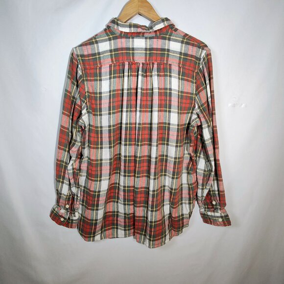 Denim & Supply Ralph Lauren Women's XL Utility Plaid Long Sleeve Shirt - Picture 8 of 13